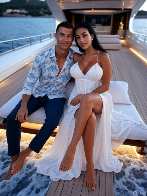 Cristiano-Ronaldo-Holiday-Yacht-Mallorca-Georgina.jpg Cristiano Ronaldo and Georgina Rodriguez enjoying a quiet holiday on a luxurious yacht in Mallorca, with the sea in the background, ahead of his Al-Nassr return after contract extension