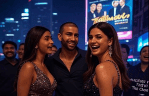 Bollywood New Releases and Controversies: Top Stories Dominating 2025 Alt text: Vibrant image of Bollywood new releases and controversies in 2025, featuring Saiyaara’s Ahaan Panday and Aneet Padda, Mohanlal’s jewellery ad with Prakash Varma, and Tanvi The Great by Anupam Kher, set in a glowing Mumbai nightscape at 10:36 PM BST, July 19.