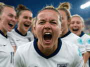 England’s Euro 2025 Triumph: A Penalty Shootout Victory Alt text: Image of England’s Euro 2025 triumph, showing Lionesses celebrating penalty win at St. Jakob-Park.