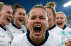 England’s Euro 2025 Triumph: A Penalty Shootout Victory Alt text: Image of England’s Euro 2025 triumph, showing Lionesses celebrating penalty win at St. Jakob-Park.