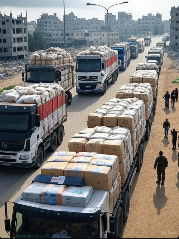 gaza_crisis_2025_aid_convoys_gaza_city.jpg Alt text: Image of Gaza crisis 2025, showing aid convoys entering Gaza City during tactical pause.