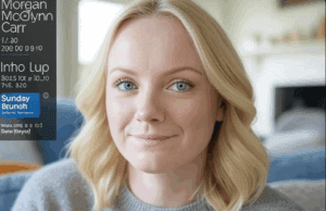 Sunday Brunch Presenter Morgan McGlynn Carr Diagnosed with Triple-Negative Breast Cancer Morgan McGlynn Carr, Sunday Brunch presenter, in a cozy grey sweater, sharing an emotional health update about her triple-negative breast cancer diagnosis on July 11, 2025, with a microphone and soft indoor background, raising cancer awareness.