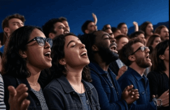 Oasis Reunion Buzz: Gallagher Brothers Tour Takes Centre Stage Alt text: Fans singing ‘Wonderwall’ in Oasis reunion buzz celebration.