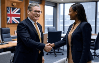 Starmer’s Team Reshuffle Boosts Economic Expertise Ahead Alt Text: Illustration of Keir Starmer with advisors in a modern office setting